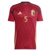Maglia ufficiale Belgio Vertonghen 5 Casa Euro 2024 per Uomo